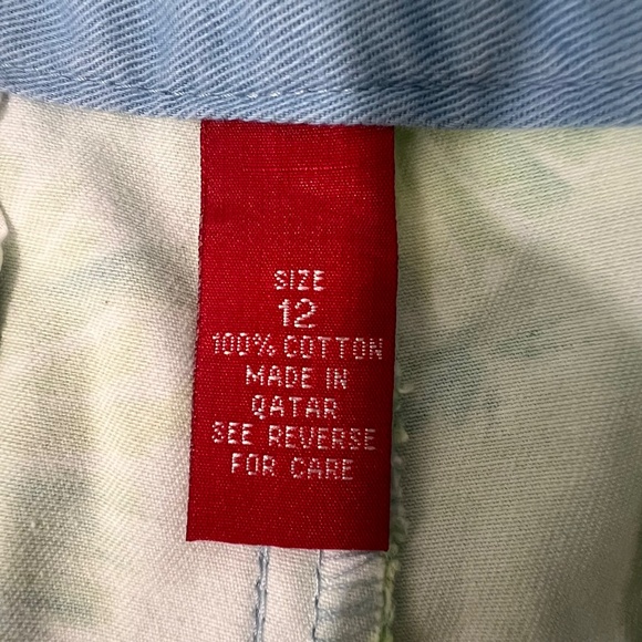 Gloria Vanderbilt Jeans Co Women's High Waist Shorts Tropical Leaf Print Size 12 - Picture 6 of 6